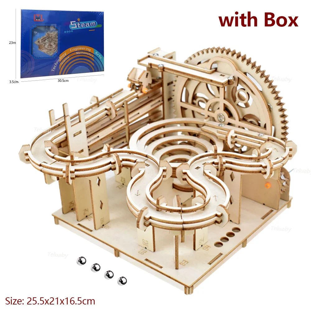 3D Wooden Puzzle Marble Kit