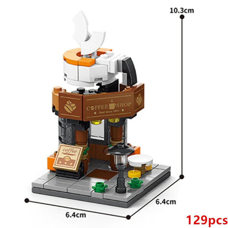DIY Coffee Shop Building Blocks