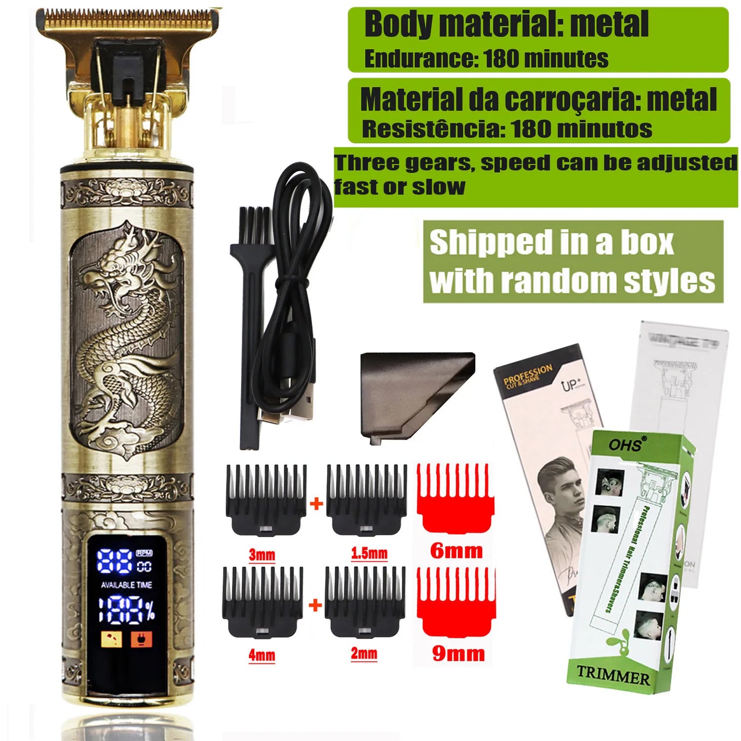 T9 Professional Hair Clipper Trimmer