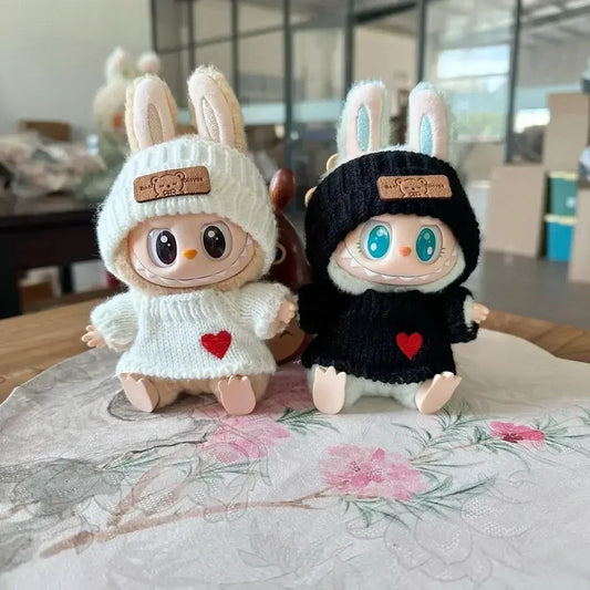 17cm Labubu Hoodie Outfit