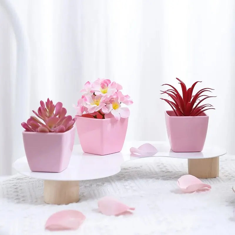 Year-Round Faux Potted Flowers