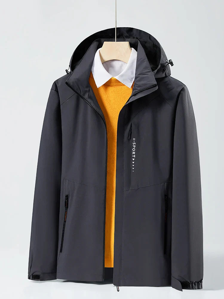 Unisex Waterproof Hooded Windbreaker