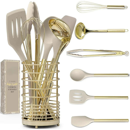 Silicone Stainless Steel Kitchen Set