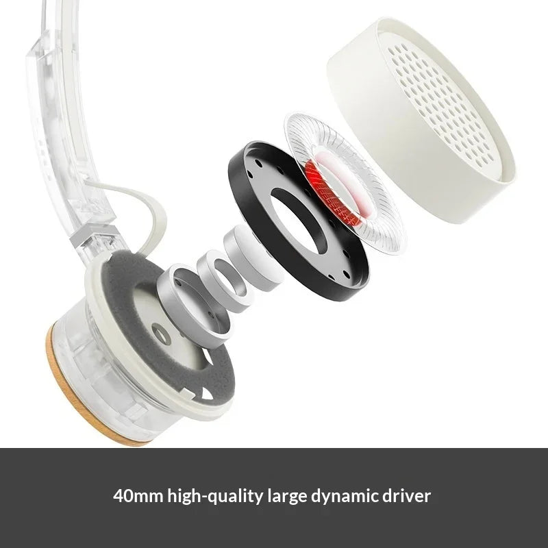 Fiio Eh11 Headphones Retro Over-Ear Bluetooth Headphones 40mm Large Dynamic Driver Mechanical Shell Ldac Hi-Res Audio Headset