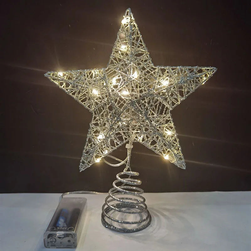 Christmas Tree Pentagram LED Topper