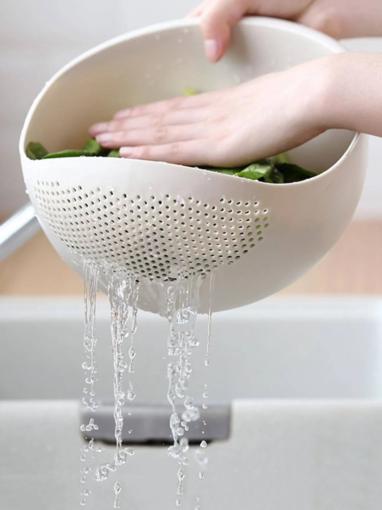 Kitchen Colander Drain Basket Bowl