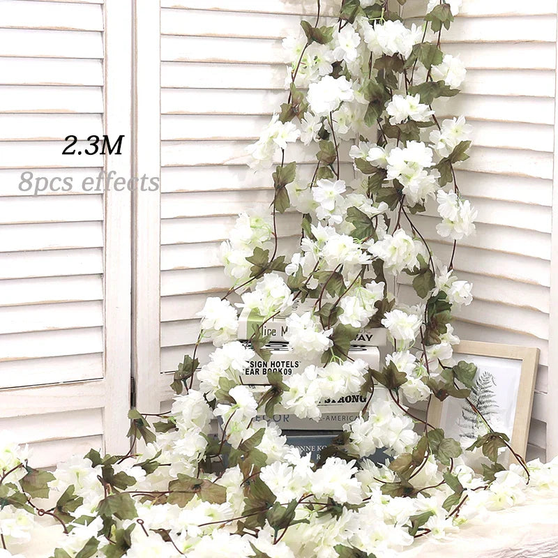 Kahaul Silk Cherry Blossom Vine