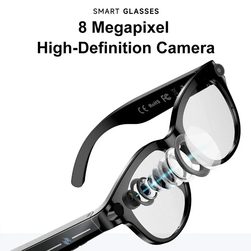 Xiaomi AI Smart Glasses 8K HD Camera LED Light Translation Dialogue Meeting Video Record Outdoor Sports Sunglasses 2026 New