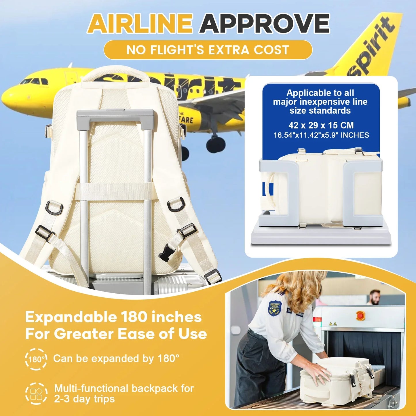 Ryanair Cabin Travel Laptop Backpack