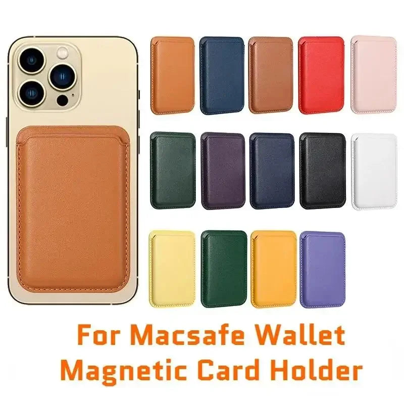 MagSafe Magnetic Leather Wallet Case