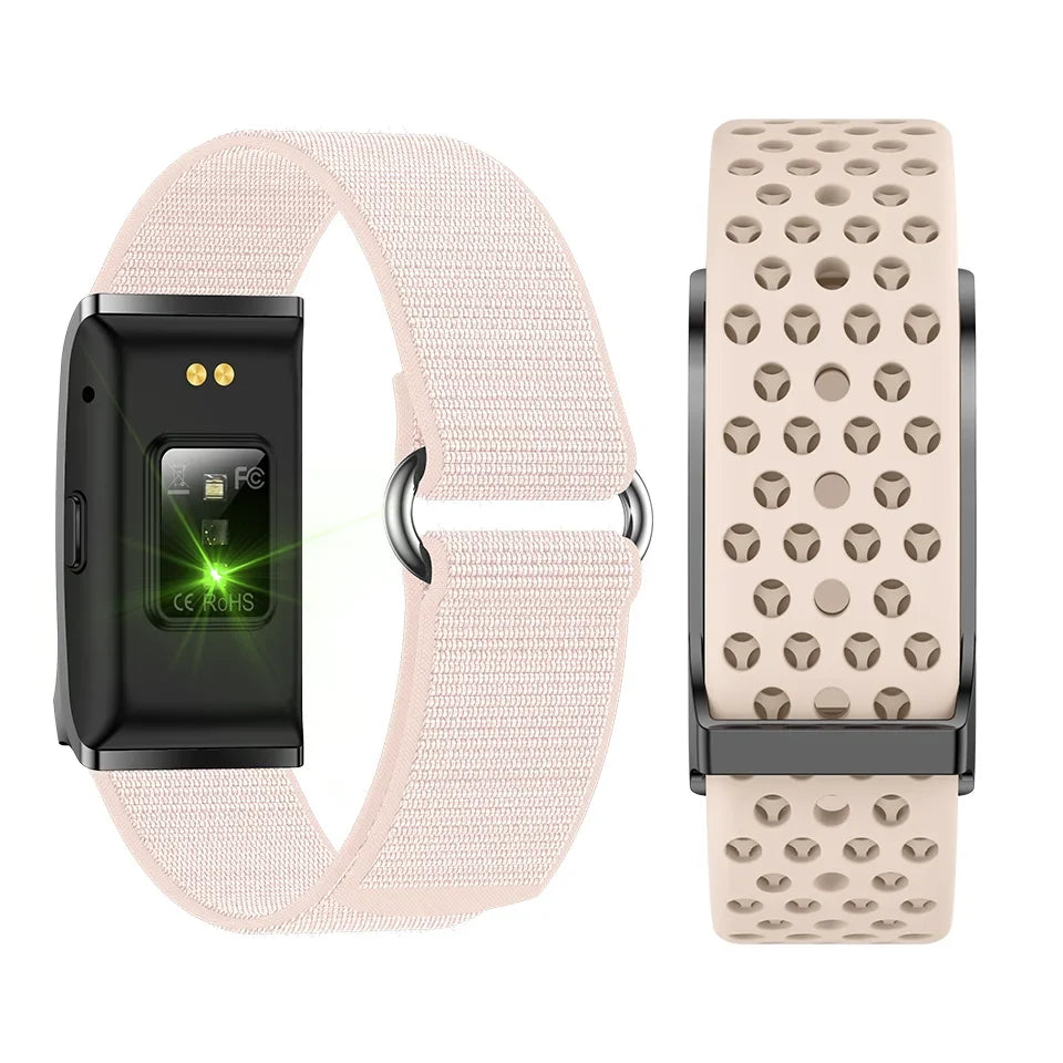 Smart Bands Heart Rate Fitness Trackers Blood Pressure Sleep Monitor 170+ Sports Waterproof Smart Wristband Free Subscription