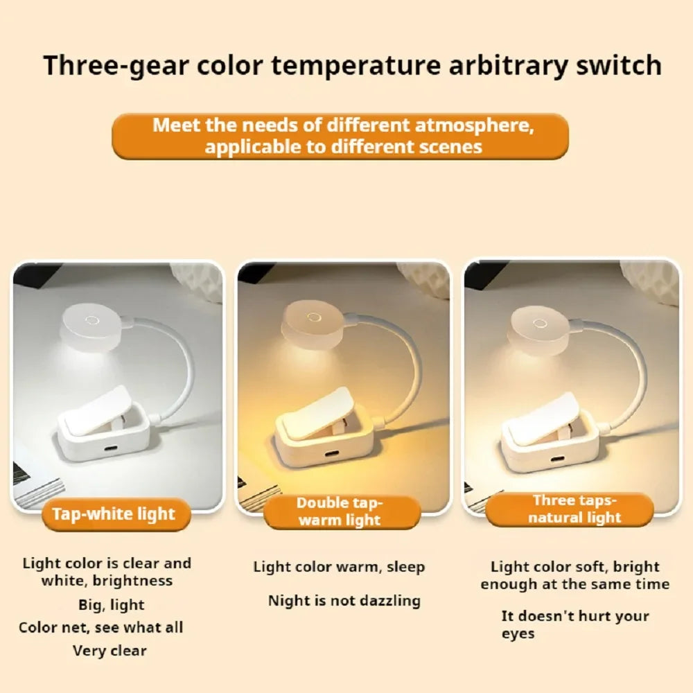 Htomaza Mini USB LED Reading Lamp
