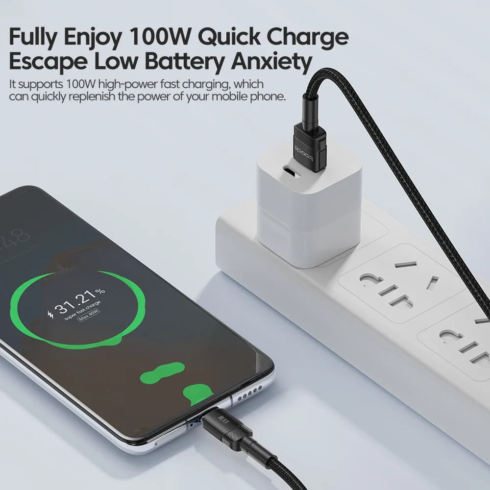 Toocki 100W Fast Charging Cable