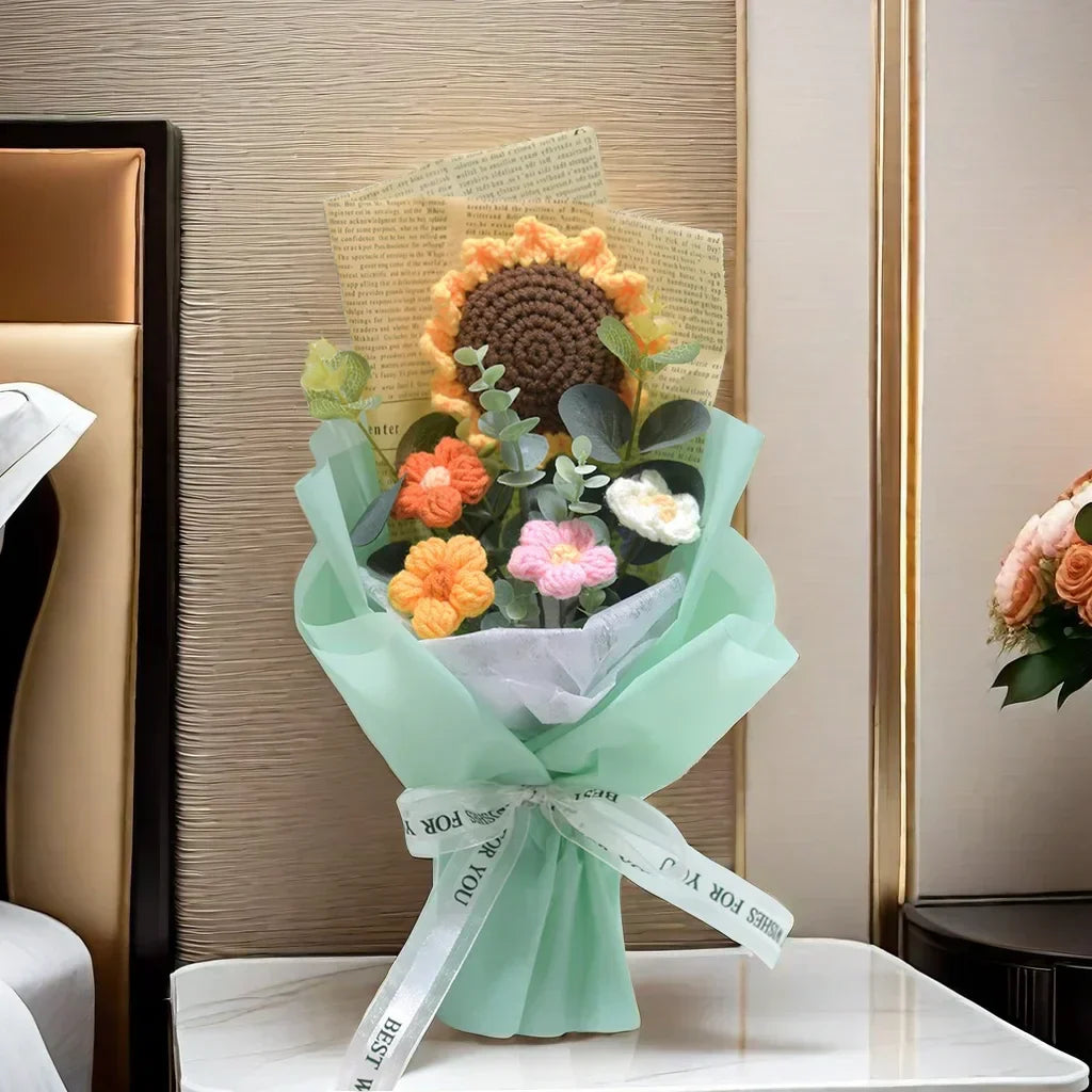 Handmade Crochet Flower Bouquet