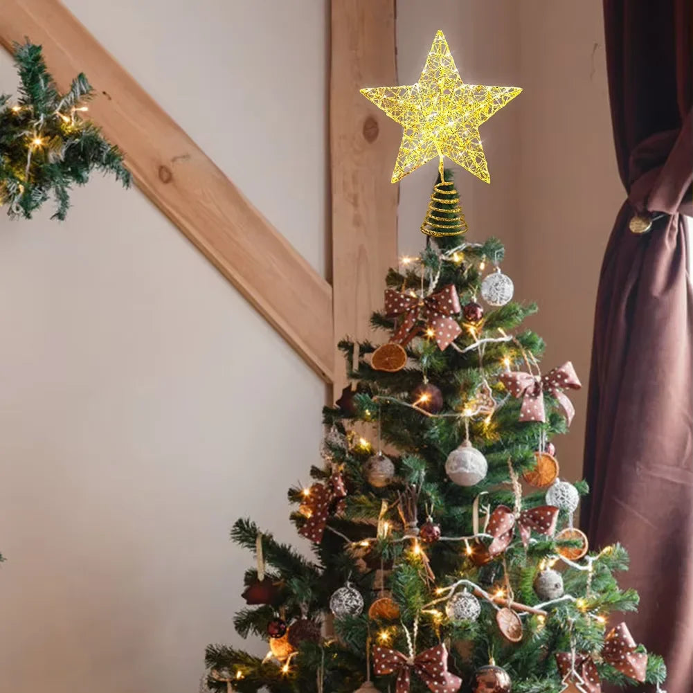 Christmas Tree Pentagram LED Topper