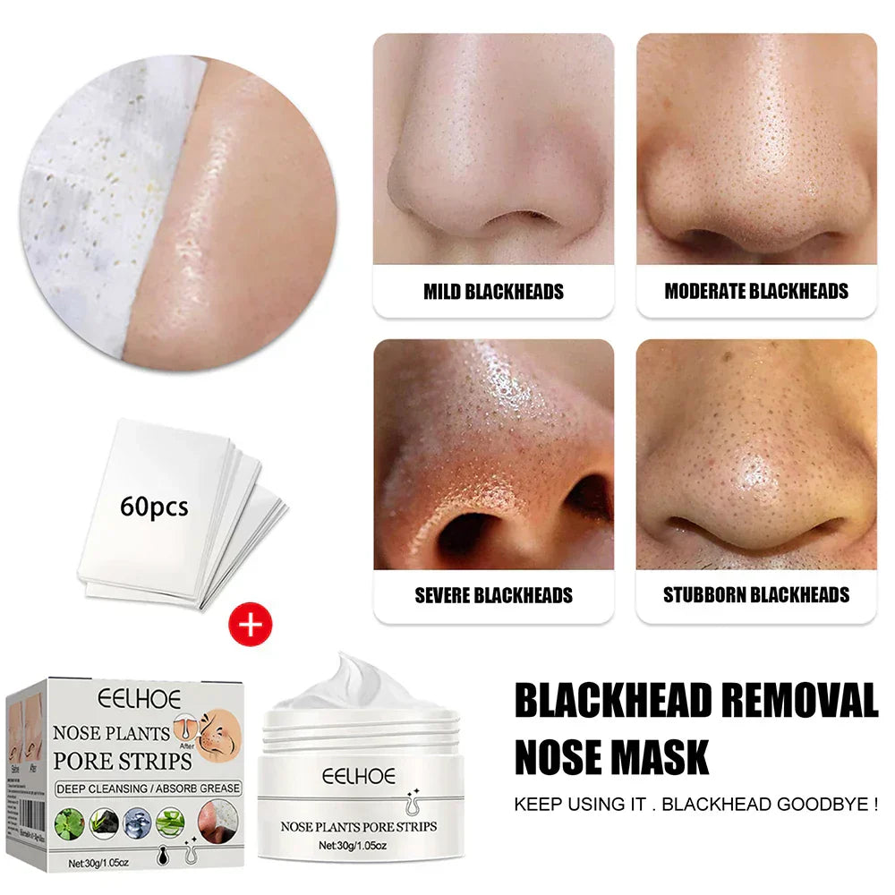 60pcs Blackhead Remover Nose Strips