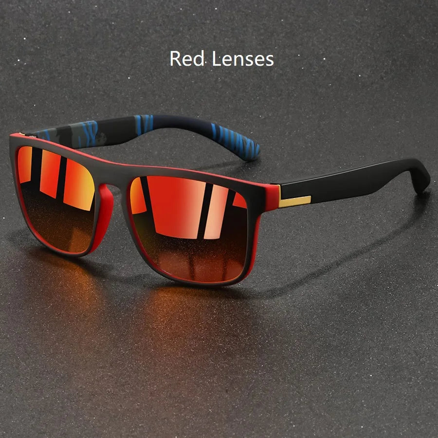 Vintage Square UV400 Sports Sunglasses