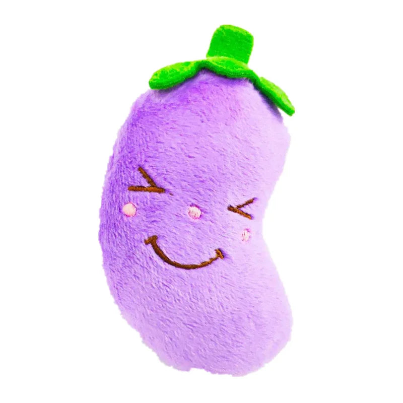 Plush Squeaky Banana Dog Toy