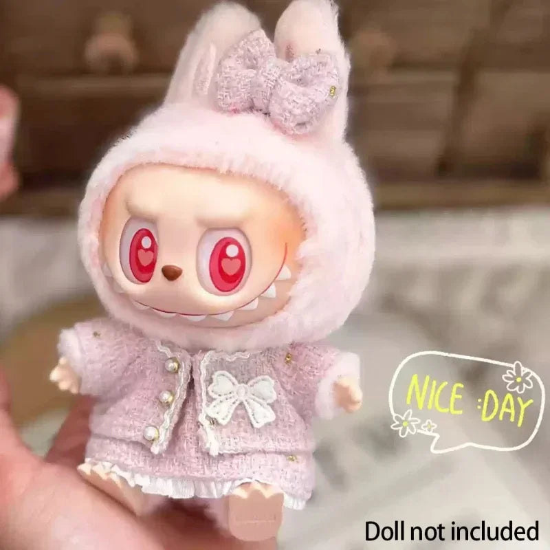 17cm Labubu Hoodie Outfit