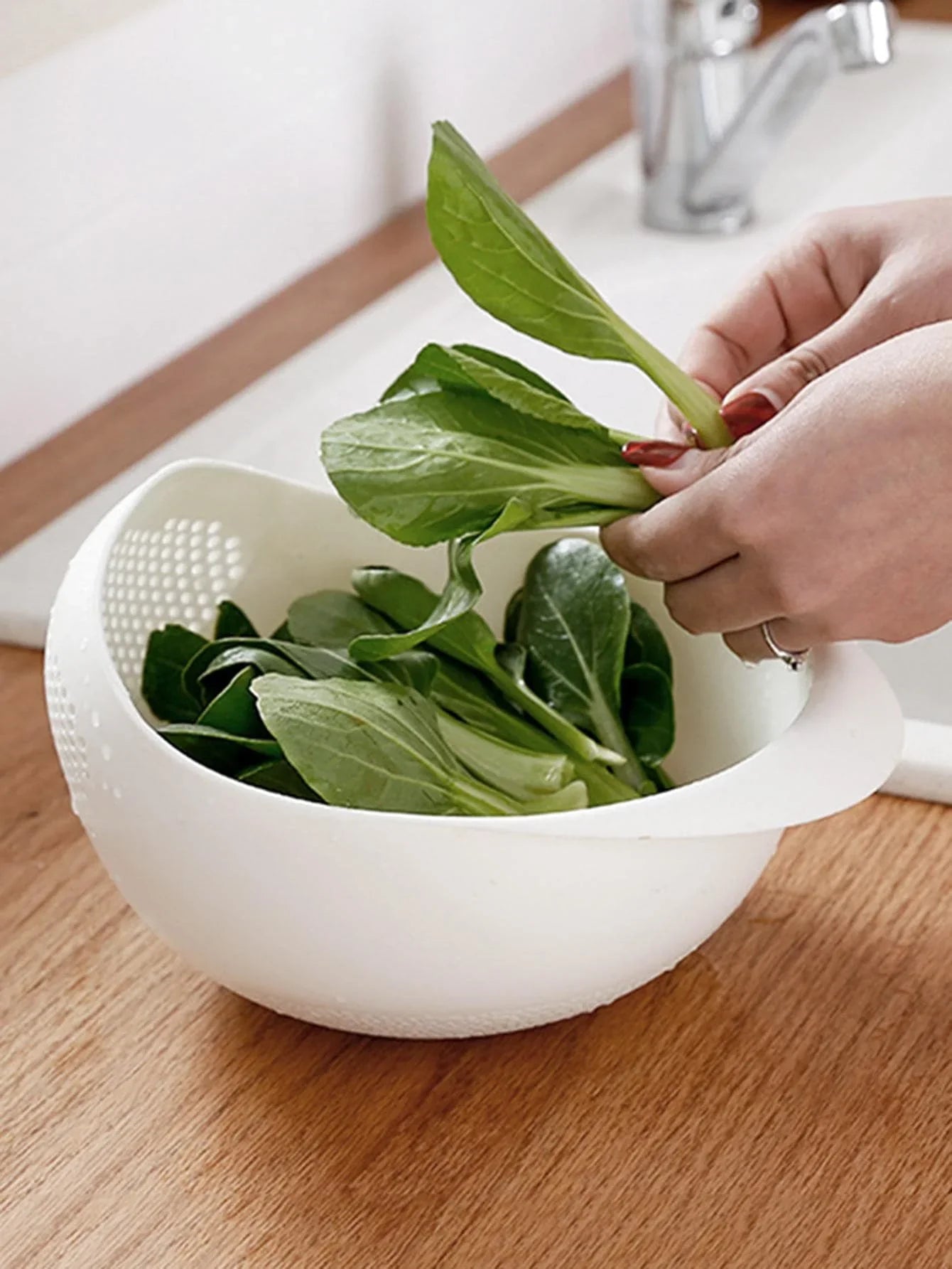 Kitchen Colander Drain Basket Bowl