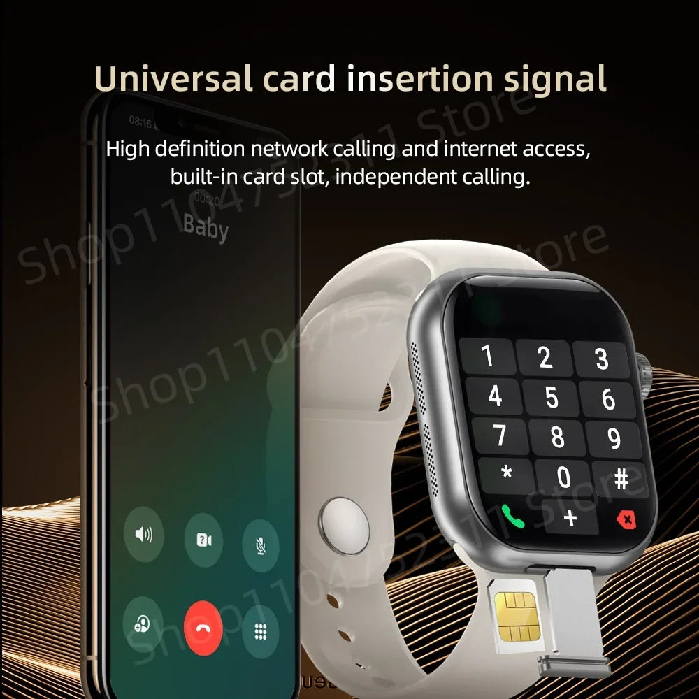 VP39 5G Smartwatch S11 Plus 5G LTE Android 12.0 Smart Watch With 190° Rotating Camera GPS WIFI Compass Play Store Sim Card Slot
