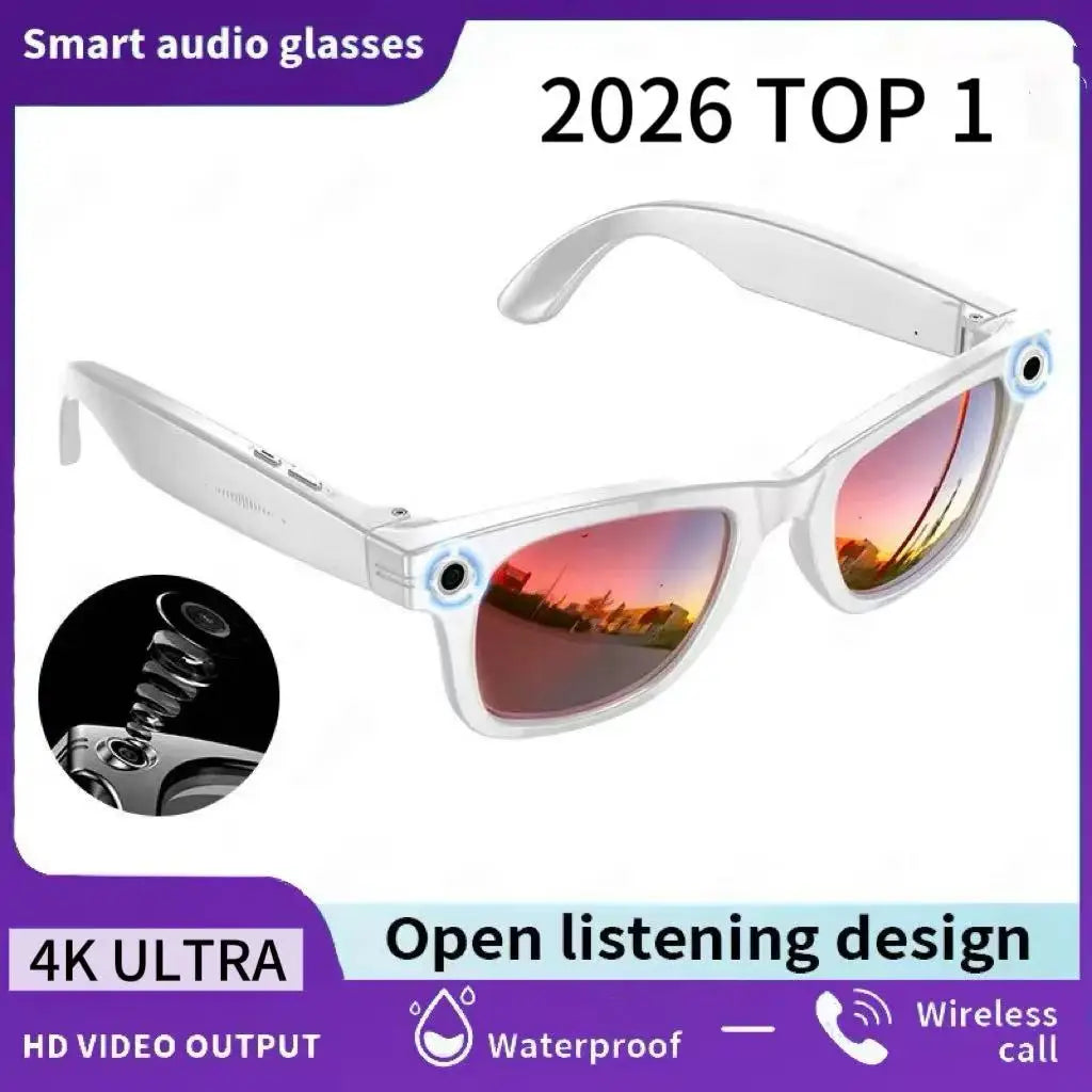 TOP 1 for Meta AI Smart Glasses 13MP Camera Video Recording 100+ Languages Translation Sunglasses Bluetooth Call Music Play