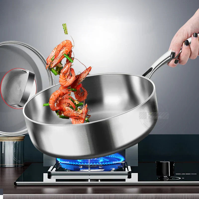 Steel Frying Pan for Steak