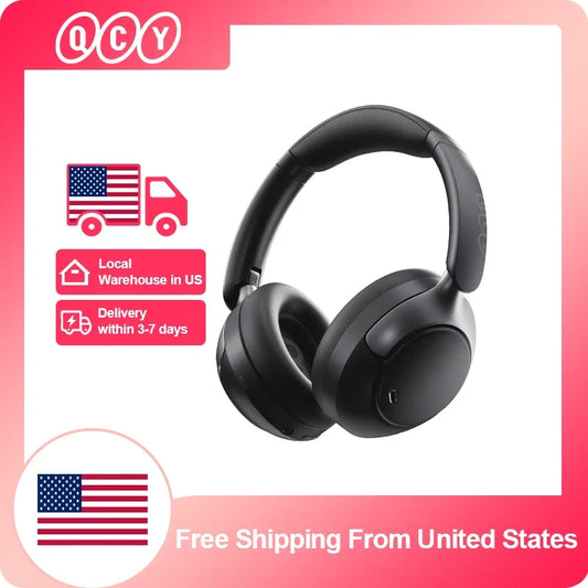 QCY H3 Pro ANC Wireless Headphone Hi-Res Spatial Audio Earphone with LDAC 50dB Noise Canceling Over Ear Headset Dual Connection
