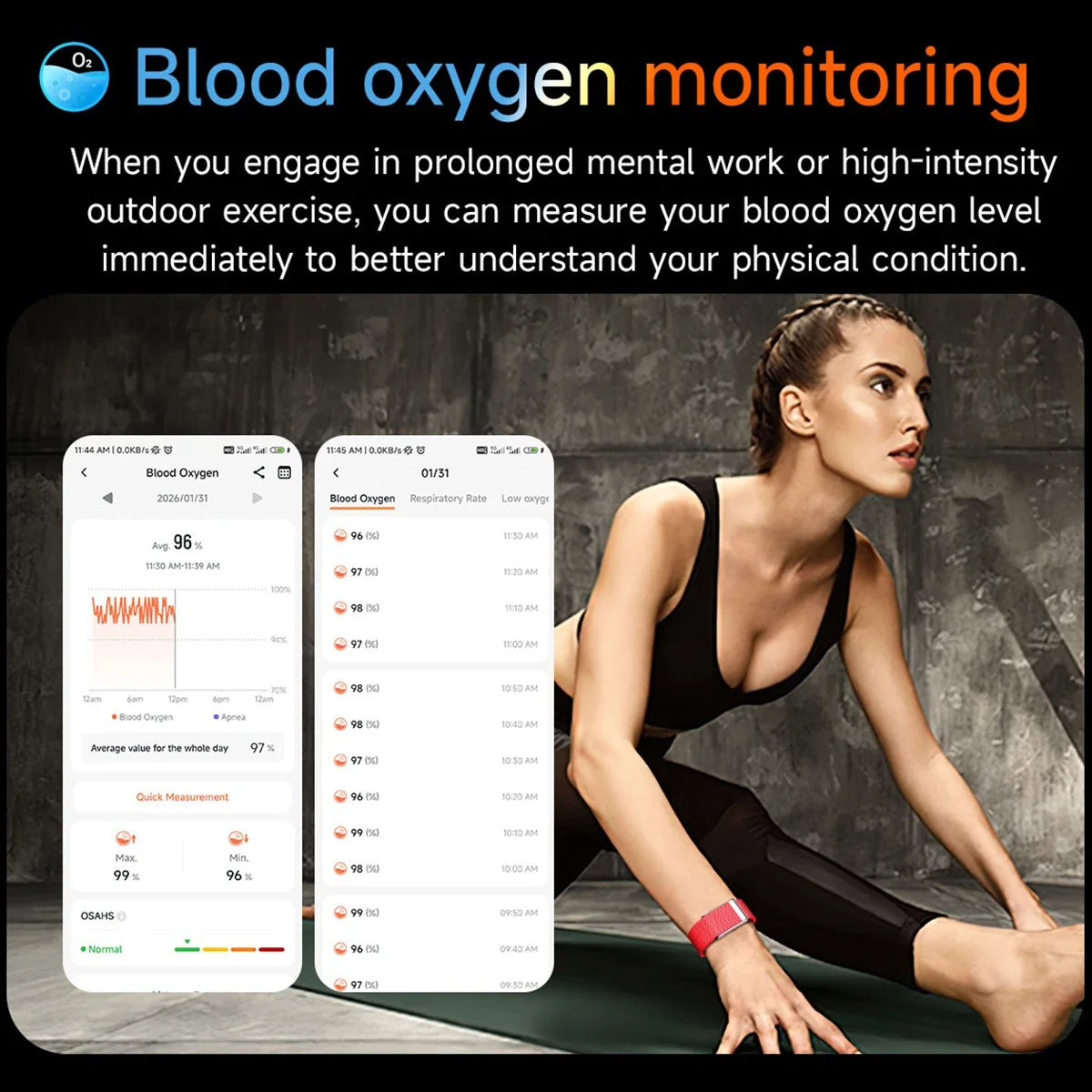2026 New Nursing Grade Smart Bracelet VWAR Loop Life SpO2 Blood Lipid Uric Acid ECG+PPG Waterproof Band Sport Fitness Tracker