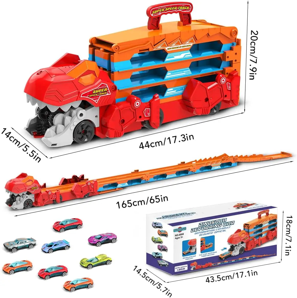 3-in-1 Dinosaur Transport Truck
