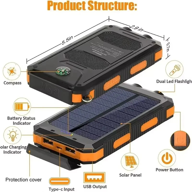 VIVO 200000mAh Solar PowerBank