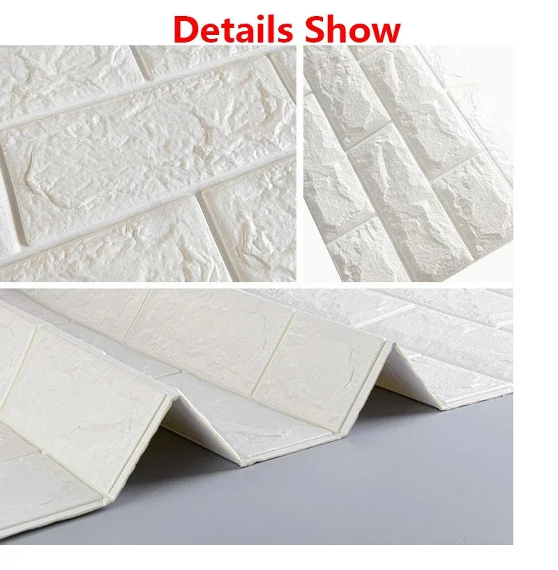 3D Foam Brick Wall Stickers
