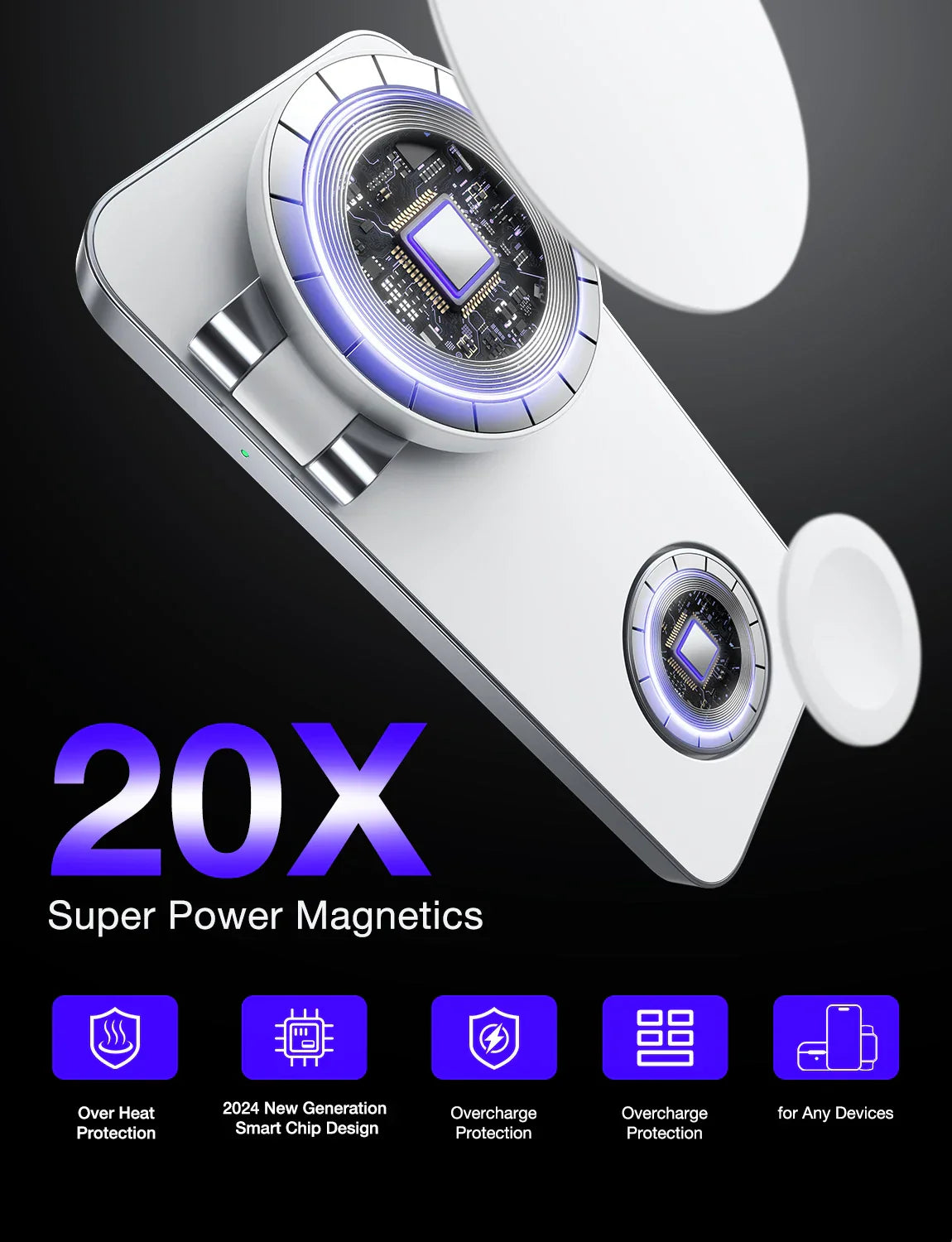 Magnetic 3-in-1 Charger Stand