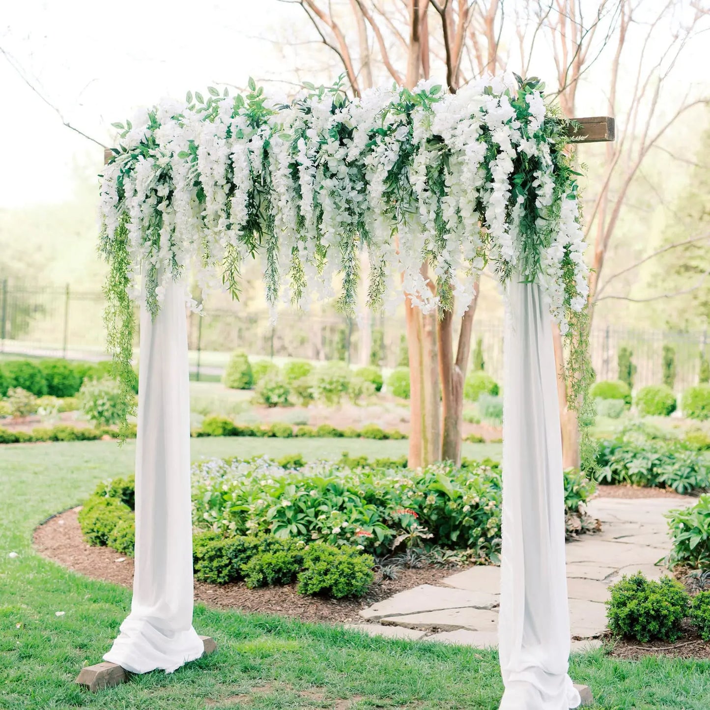 CHENAO Artificial Wisteria Hanging Garland