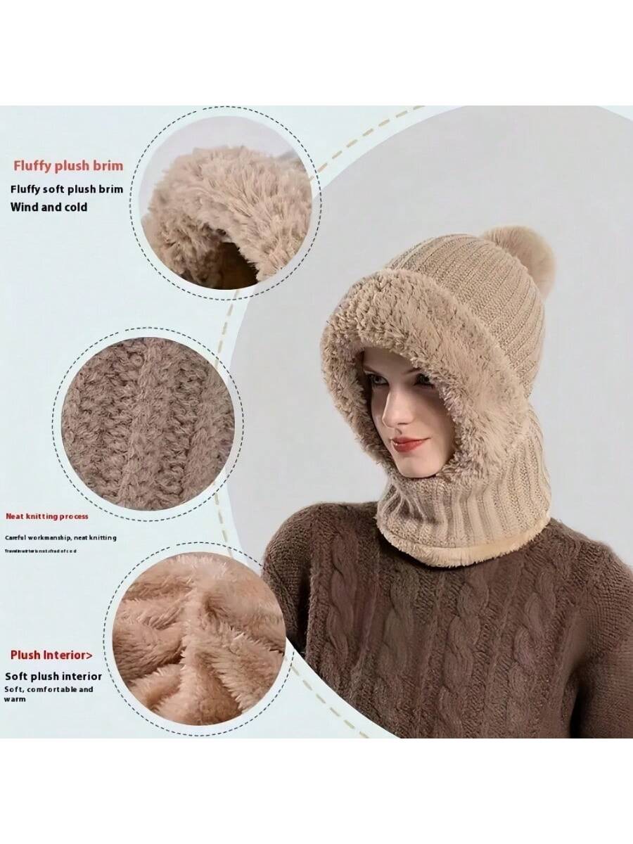 WarmthMax Thermal Lined Knit Hat - Pink