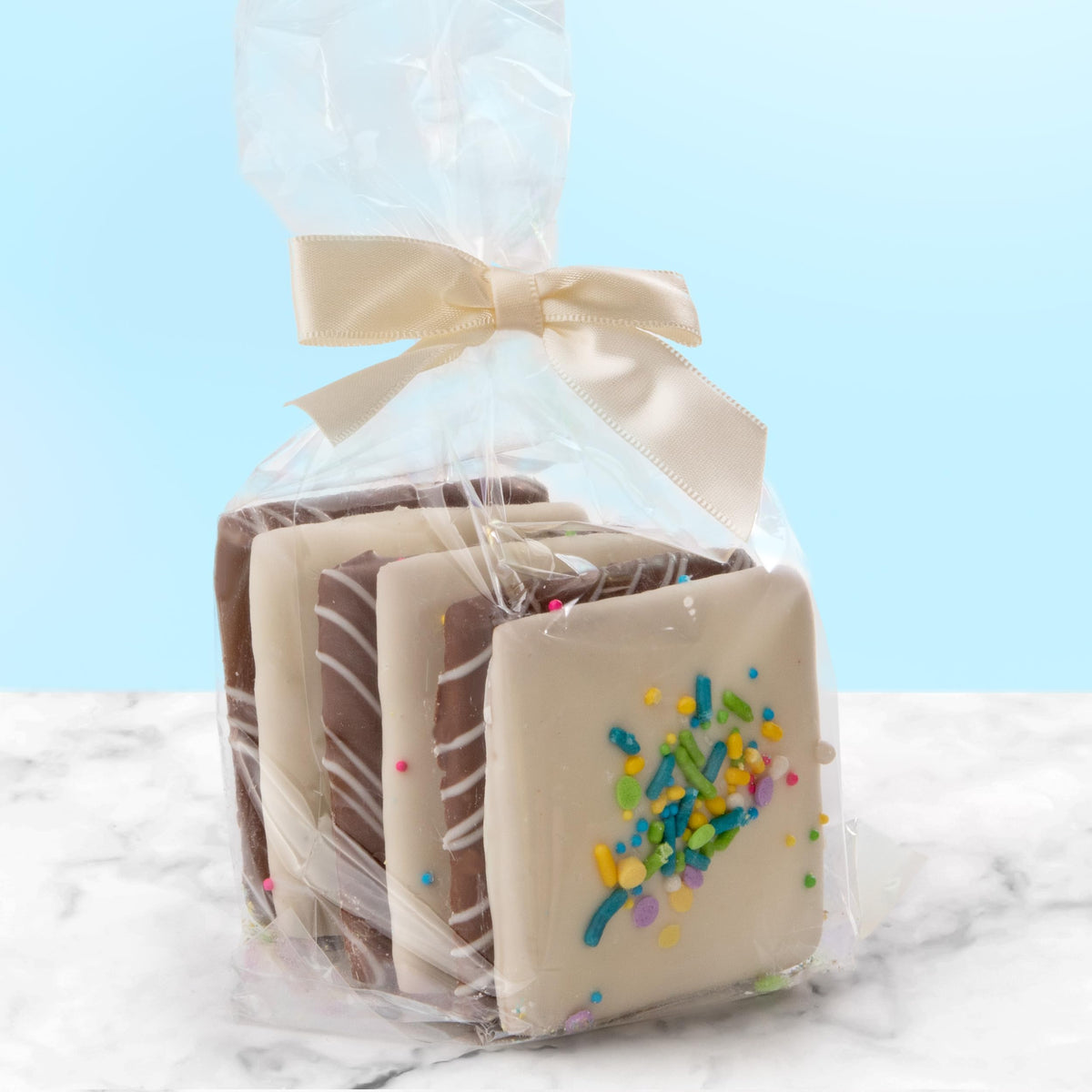Easter Basket with Chocolate Bunny – Gourmet Gift by A Gift Inside
