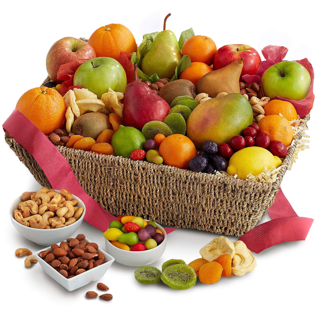 A Gift Inside Fresh from the Harvest Fruit, Nut & Sweets Basket