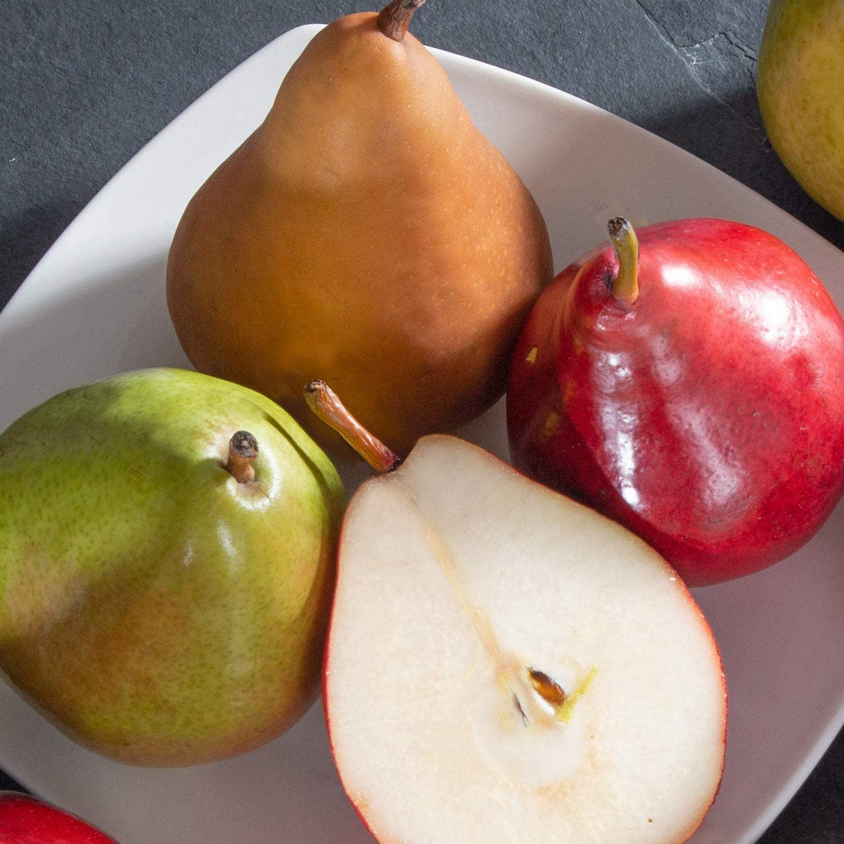 Harvest Gold Fruit Basket by A Gift Inside — Fresh Seasonal Pears & Fruits