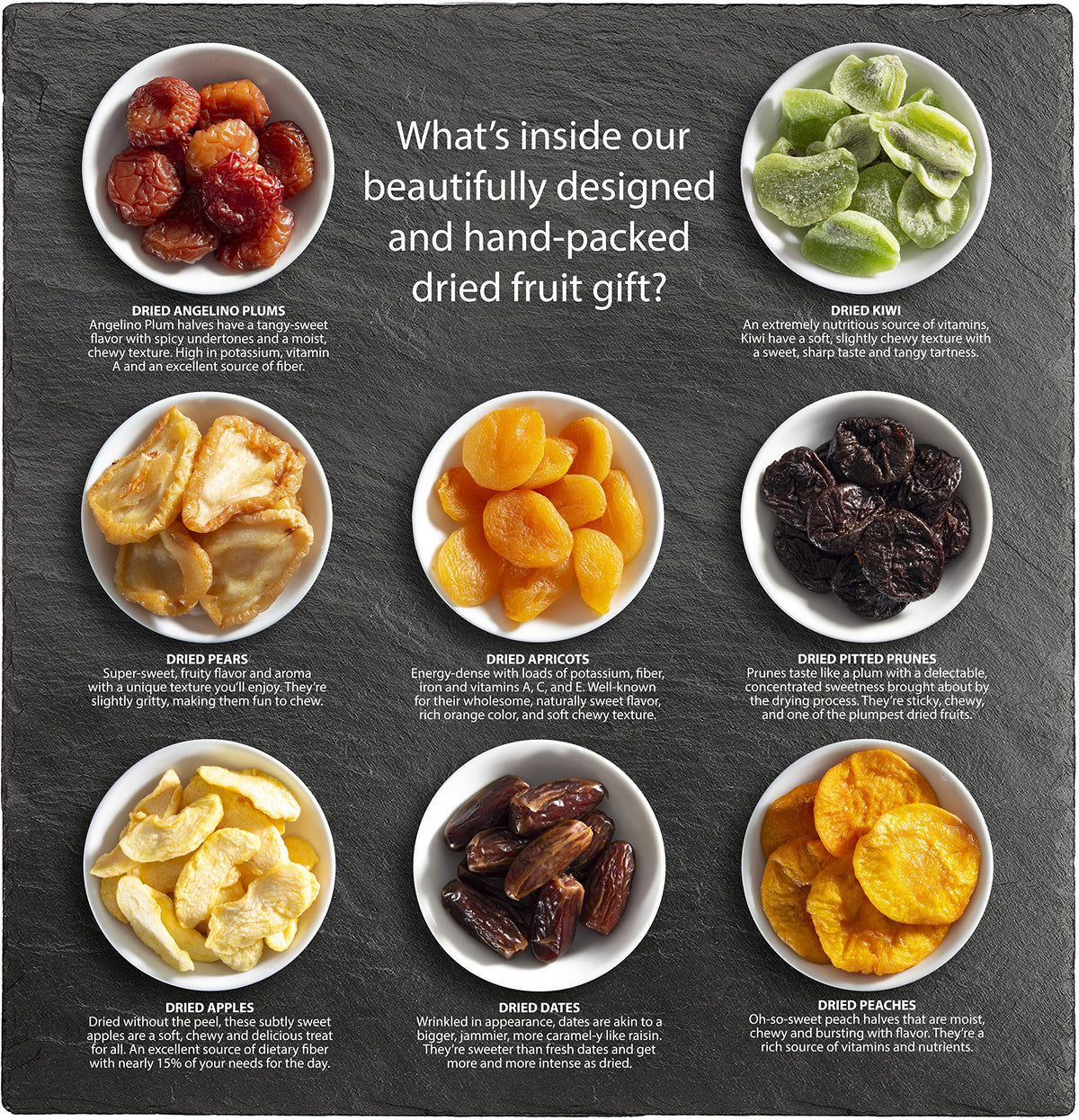 A Gift Inside – Simply Dried Fruit Gift Tray Basket, Nut Free, 25 oz