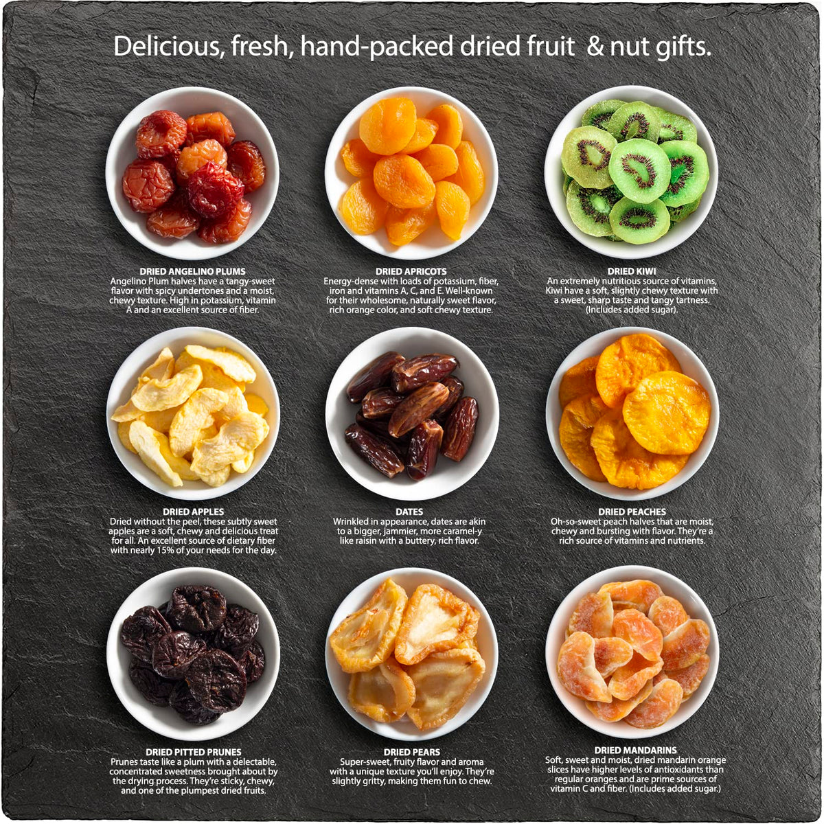 A Gift Inside Sweet Bloom Dried Fruit Deluxe Tray – Kosher Gift Basket
