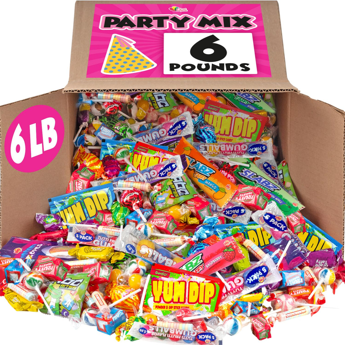Candy Bulk Assortment 6 lbs – Individually Wrapped Candies for Pinatas & Parties | A Great Surprise