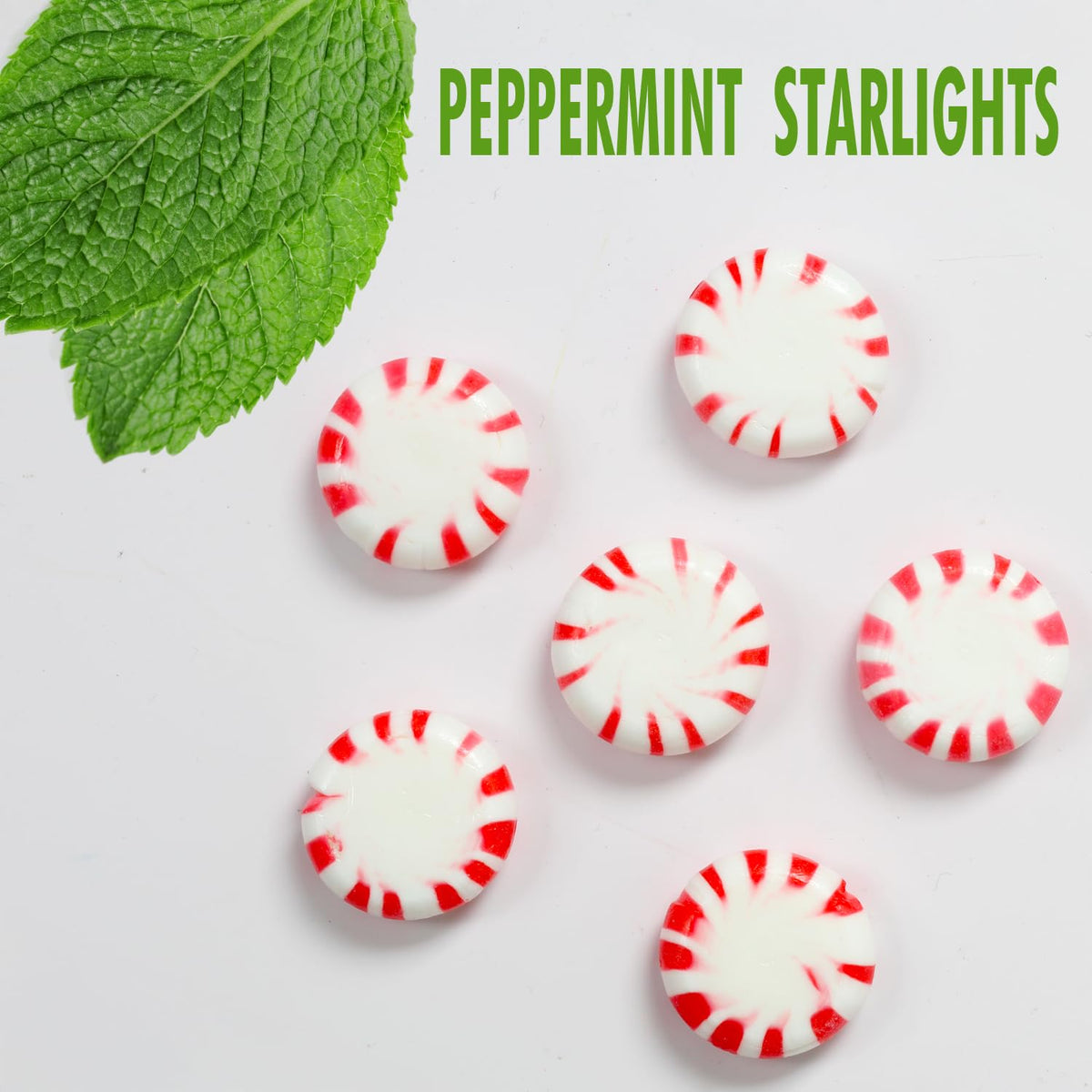 A Great Surprise Starlight Peppermint Candy – 5 lb Bulk Bag, Red & White