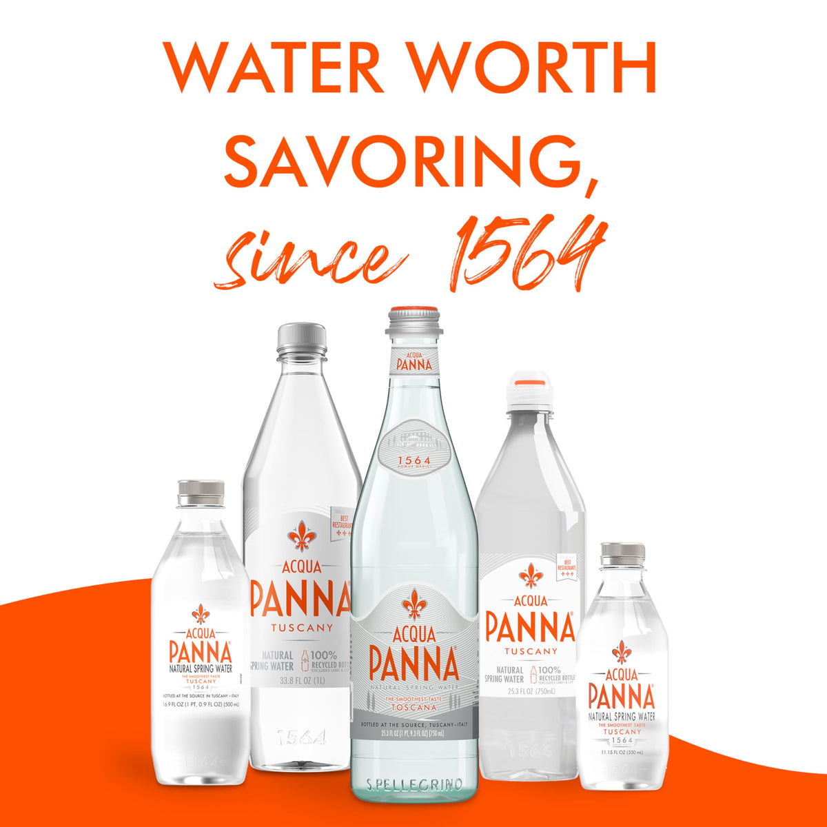 Acqua Panna Natural Spring Water — 24 Count (11.15 fl oz bottles) | Fine Dining Hydration