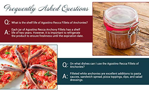 Agostino Recca Anchovies Fillets in Olive Oil — Wild Caught from Italy | 8.1 oz