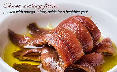 Agostino Recca Anchovies Fillets in Olive Oil — Wild Caught from Italy | 8.1 oz