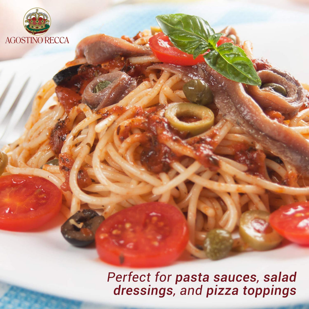 Agostino Recca Anchovies Fillets in Olive Oil — Wild Caught from Italy | 8.1 oz