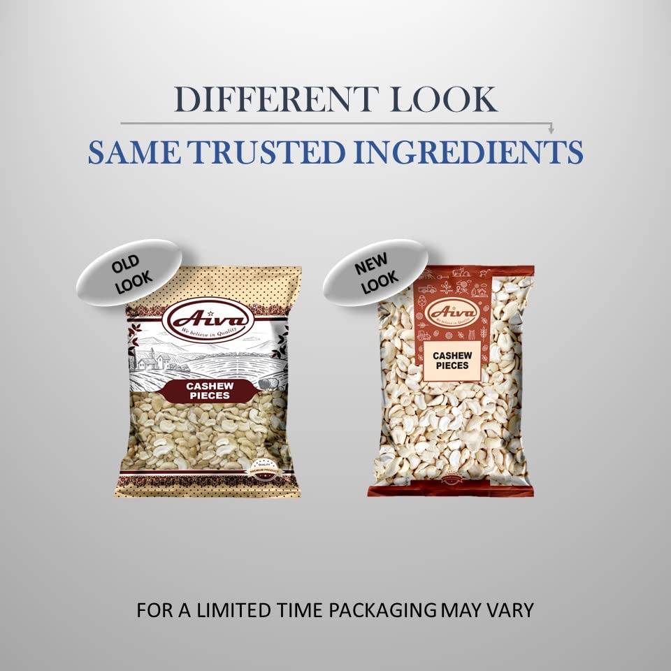 AIVA Cashew Pieces - Raw Premium 10lb Bulk, Unroasted & Unsalted for Cooking, Baking & Toppings