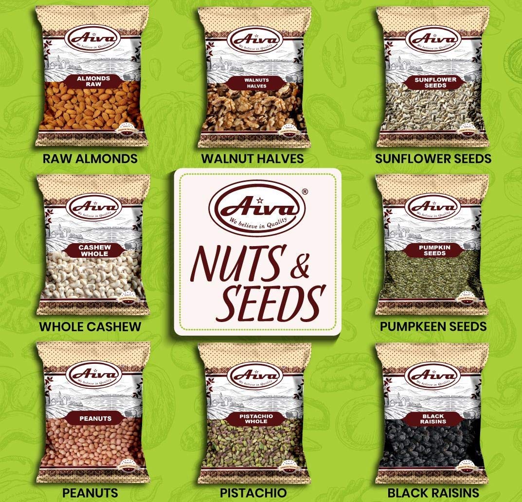 AIVA Cashew Pieces - Raw Premium 10lb Bulk, Unroasted & Unsalted for Cooking, Baking & Toppings