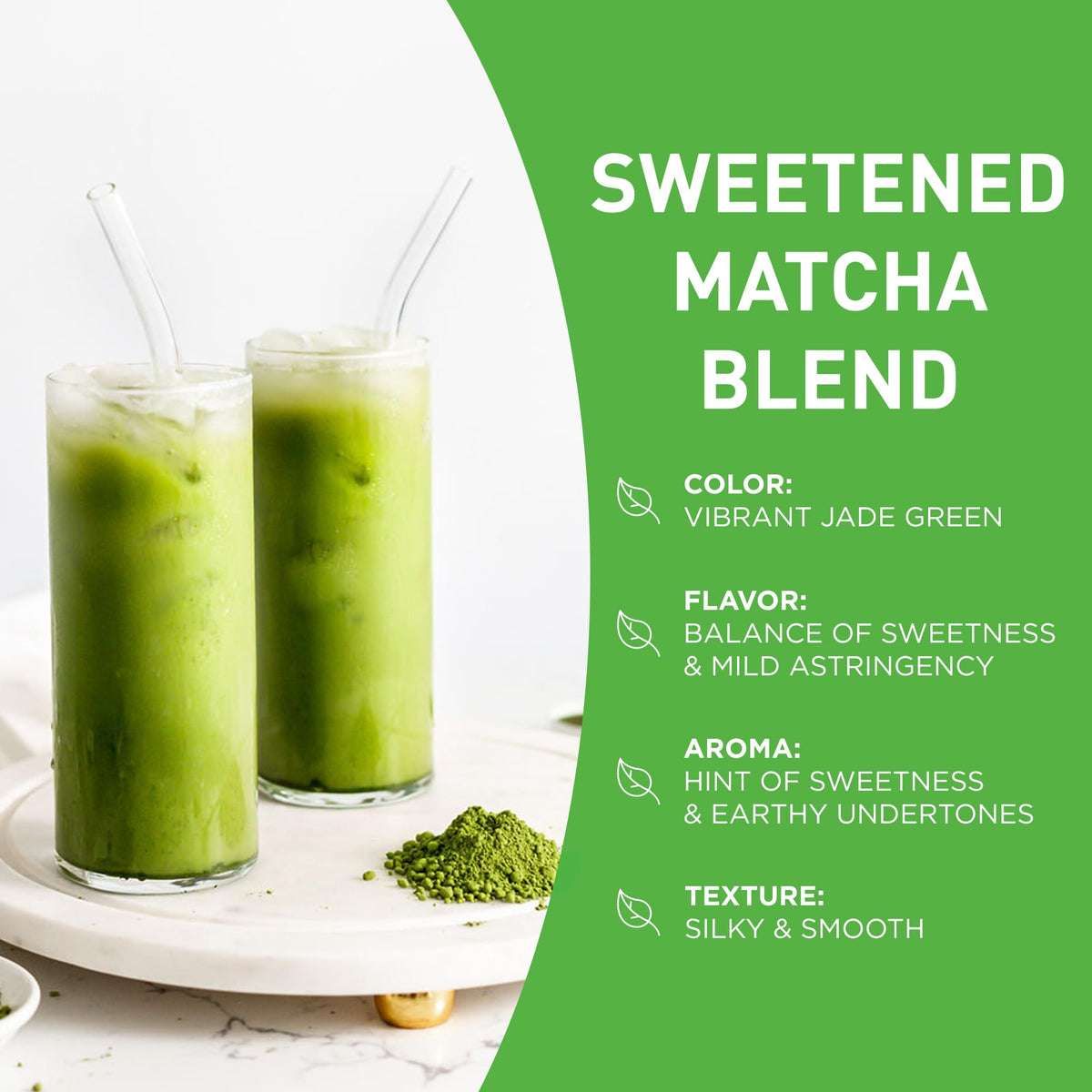 AIYA Sweetened Matcha Blend Powder 1kg – Antioxidant-Rich Japanese Green Tea for Lattes, Smoothies & More