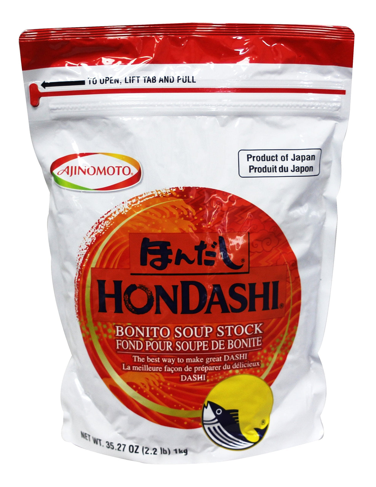 Ajinomoto Hondashi Bonito Soup Stock – 2.2 lb Resealable Bag